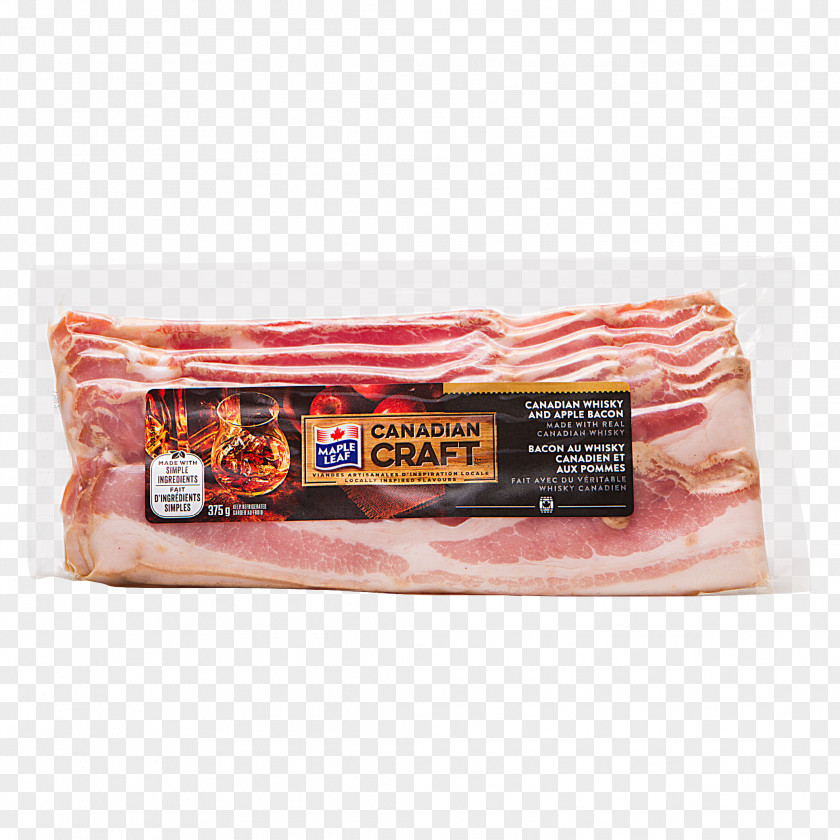 Bacon Back Canadian Whisky Cuisine Meat PNG