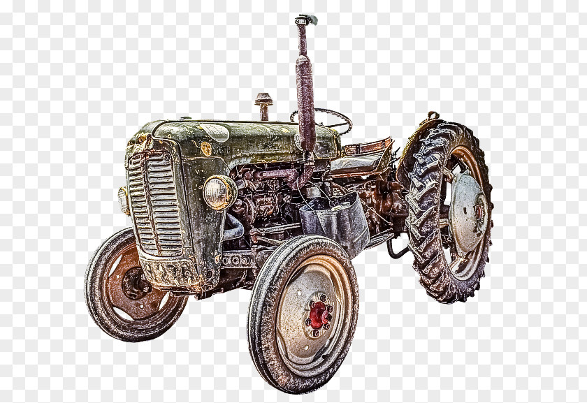 Land Vehicle Tractor Antique Car PNG