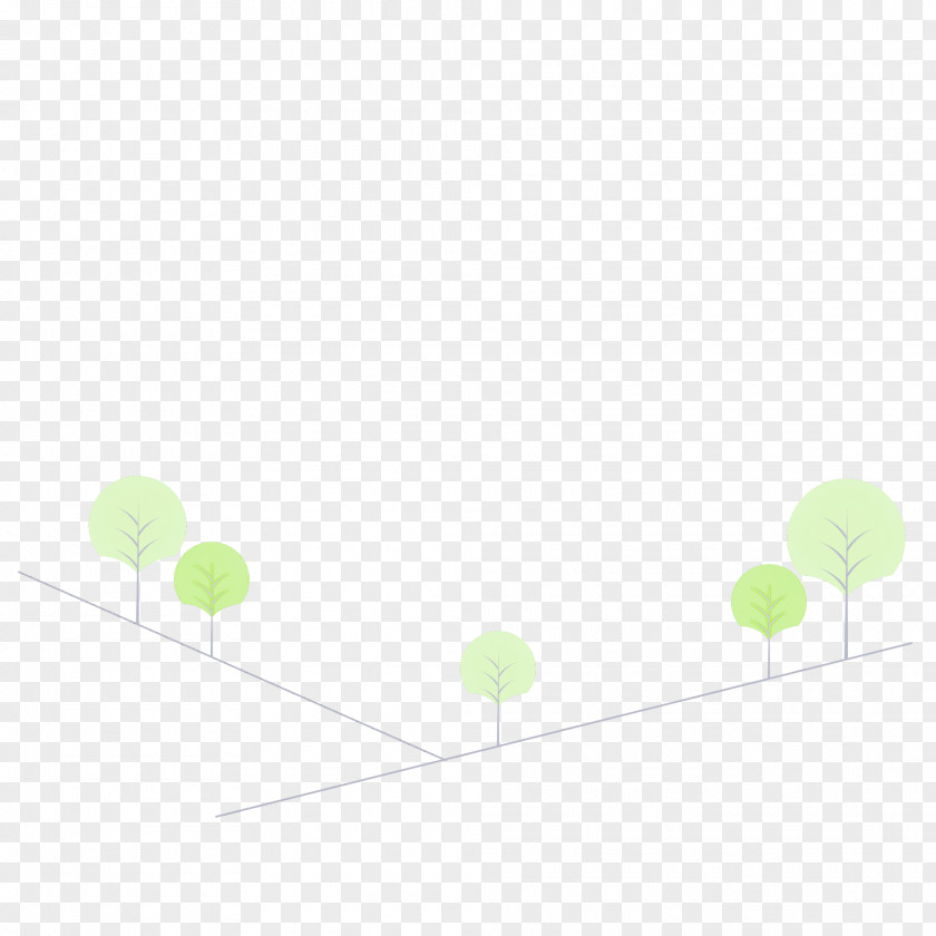 Leaf Green Line Text Geometry PNG