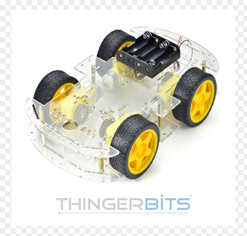 Car Four-wheel Drive Chassis Robot Kit PNG
