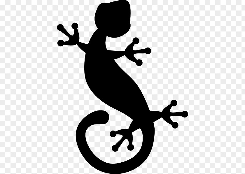 Gecko Silhouette Cliparts Lizard Clip Art PNG
