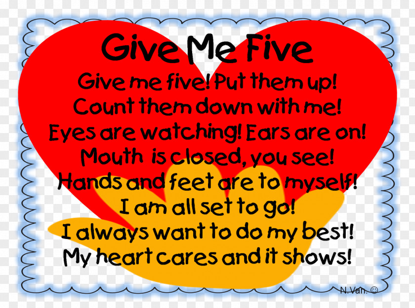 Give Me Five Classroom Management The First Days Of School: How To Be An Effective Teacher School Discipline PNG