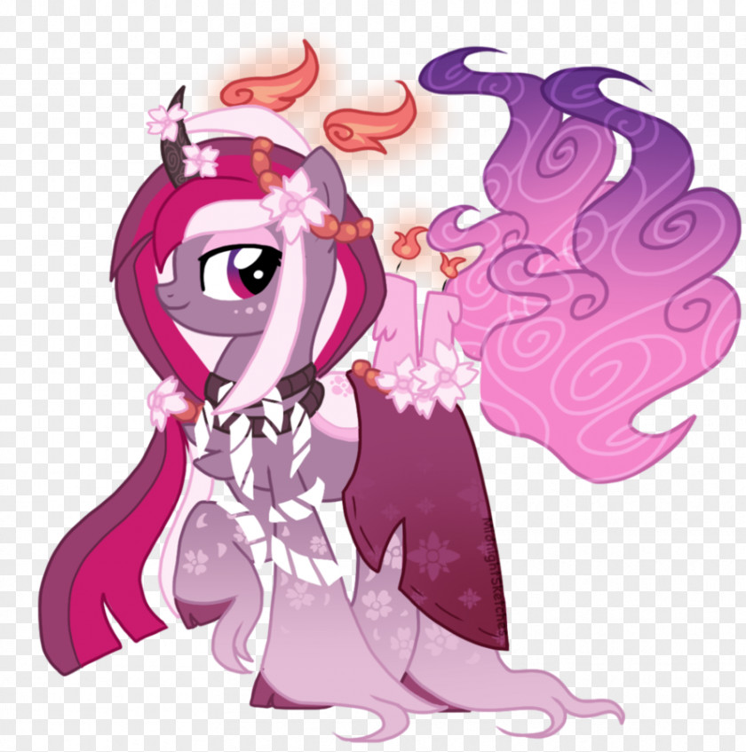 Cherry Blossom Pony Horse Stallion PNG