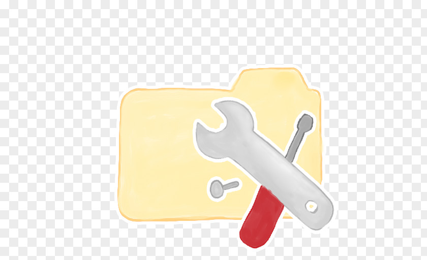 Folder Vanilla Tools Thumb Material Yellow Hand PNG