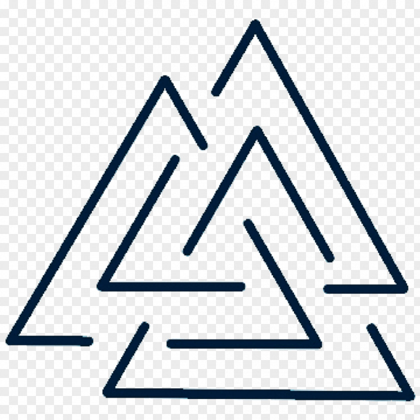 Symbol Valknut Tattoo Odin Geometry PNG