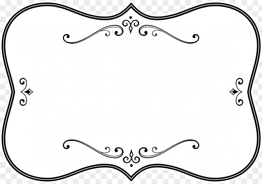 White Frame Borders And Frames Picture Black Clip Art PNG