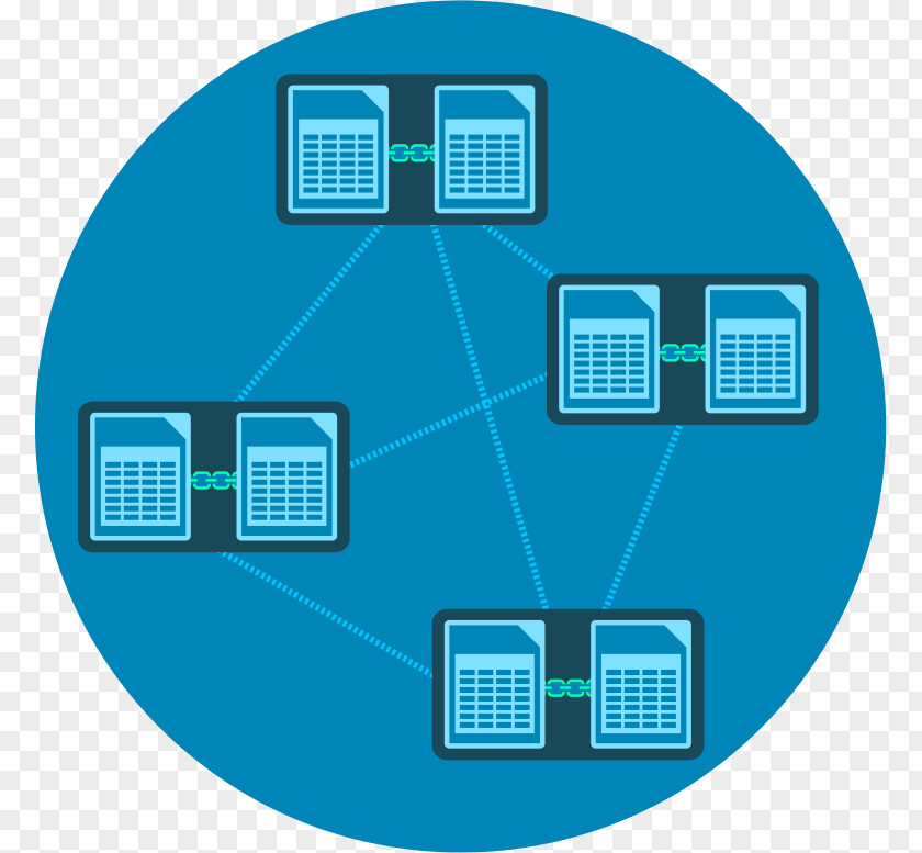 Blockchain Technology Brand Product Design Diagram PNG