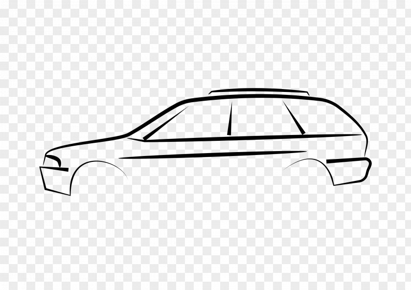 Car Publicity Bandung Silhouette Line Art PNG