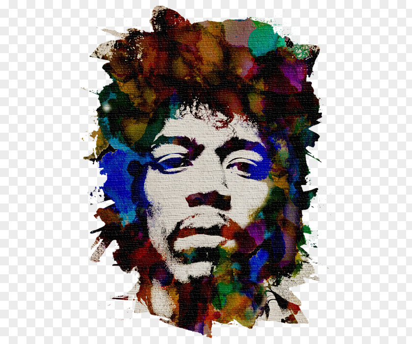 Hendrix Jimi T-shirt Art Painting PNG