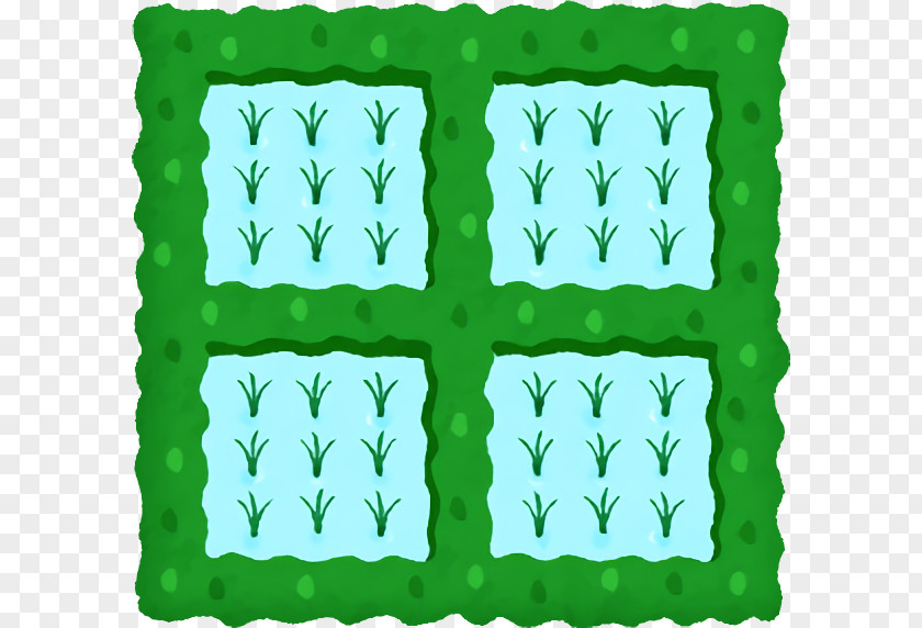 Leaf Green Pattern M-tree Font PNG