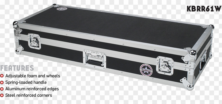 Musical Instruments Computer Keyboard Road Case Caster PNG