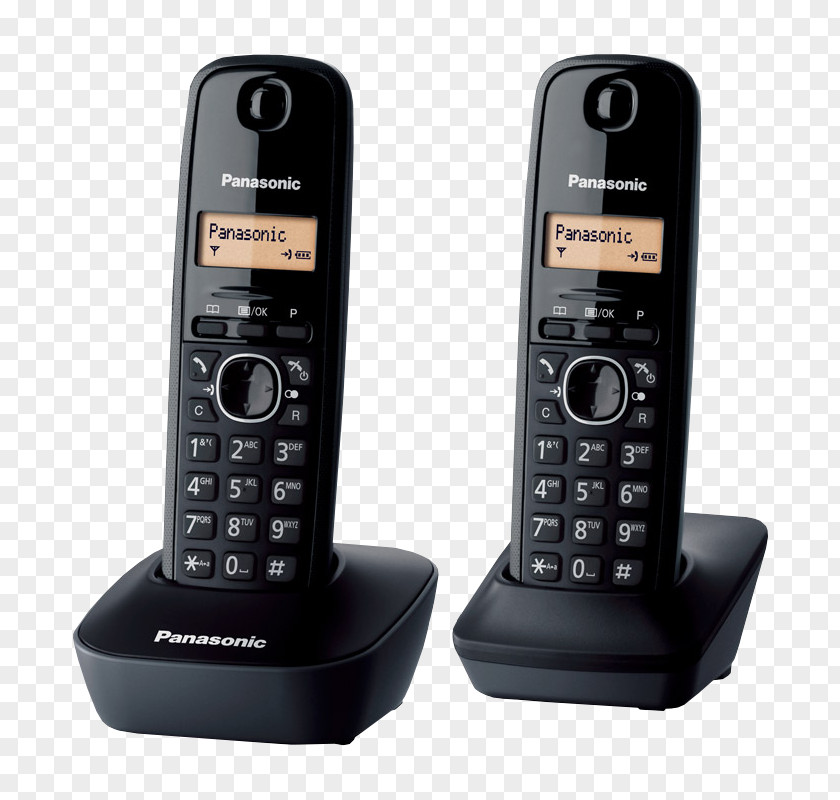 Old Phones Cordless Telephone Home & Business Lumix Panasonic KX-TG1612 Digital Enhanced Telecommunications PNG