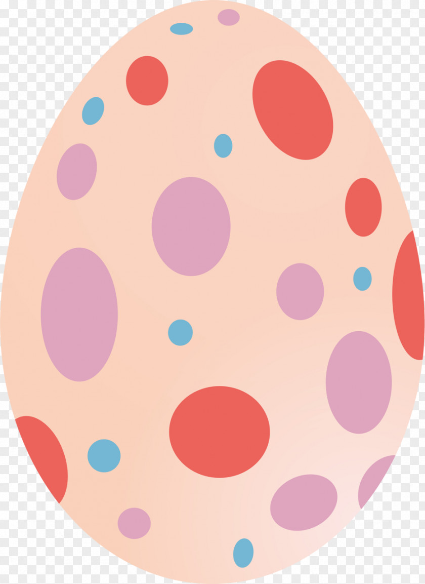 Oval Plate Easter Egg Background PNG