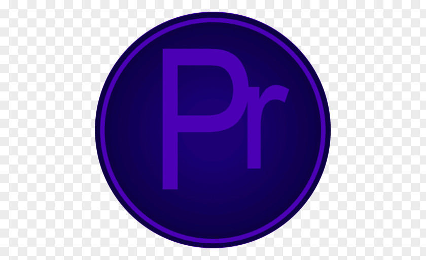 Adobe Pr Purple Symbol Electric Blue PNG