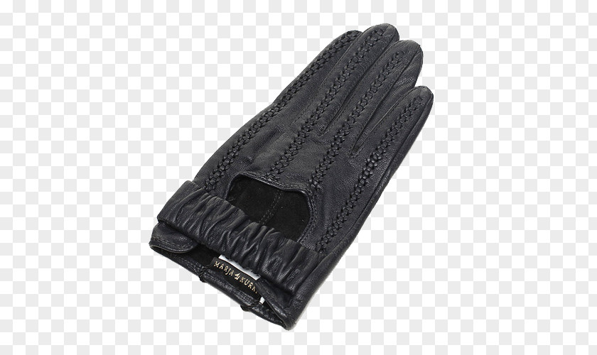 Black Leather Gloves Glove PNG