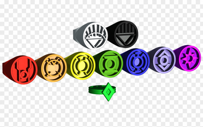 Three-dimensional Ring Green Lantern Star Sapphire Power Blue Corps PNG