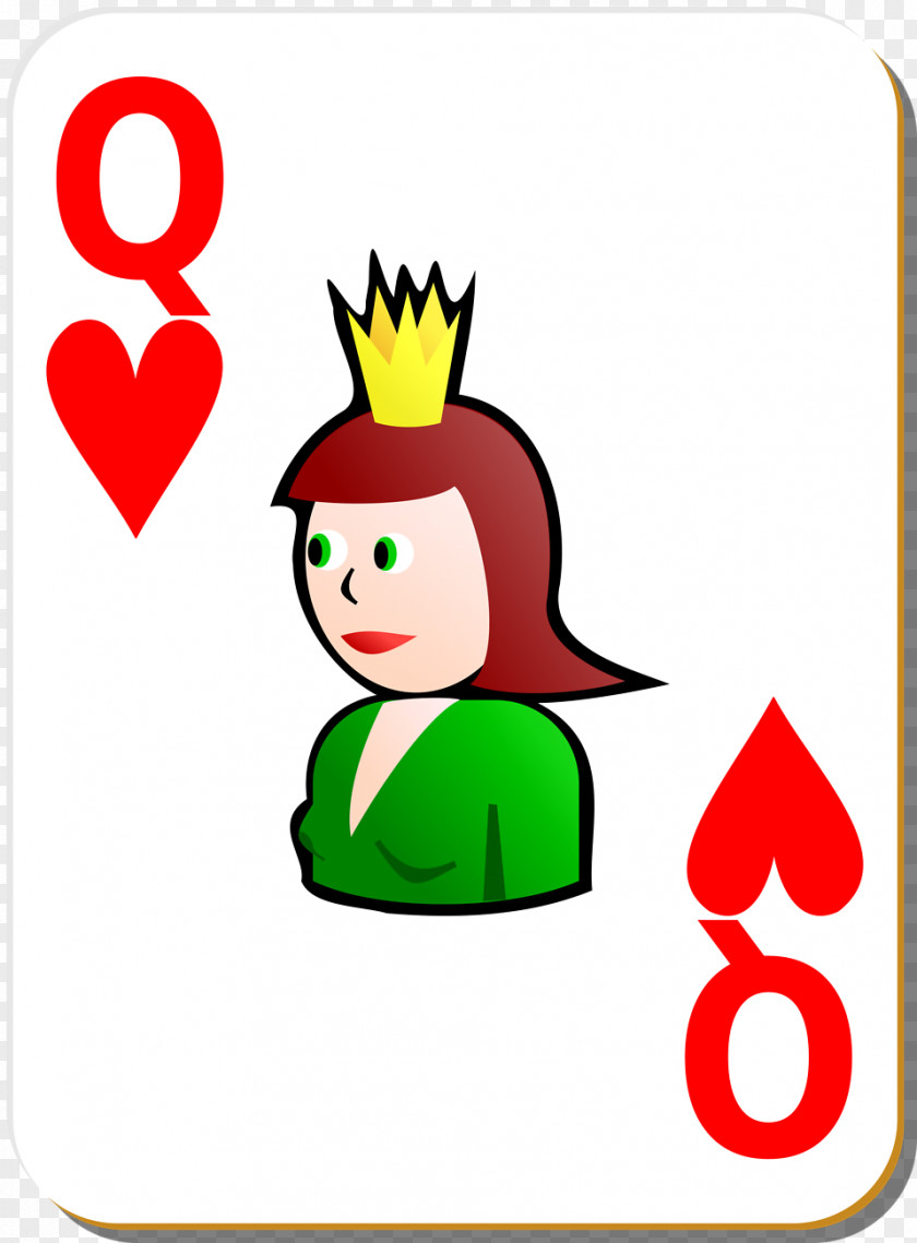 Heart Playing Cards Queen Of Hearts Card Clip Art PNG