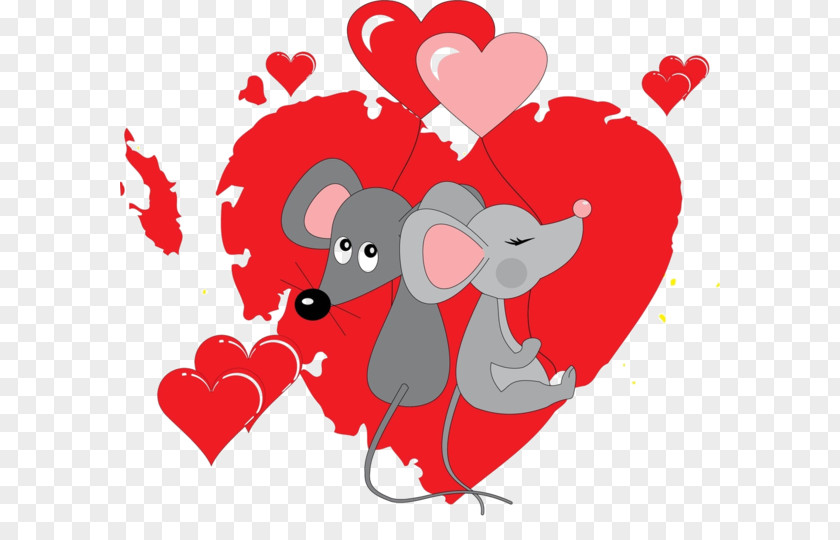 Mouse Love Clip Art PNG