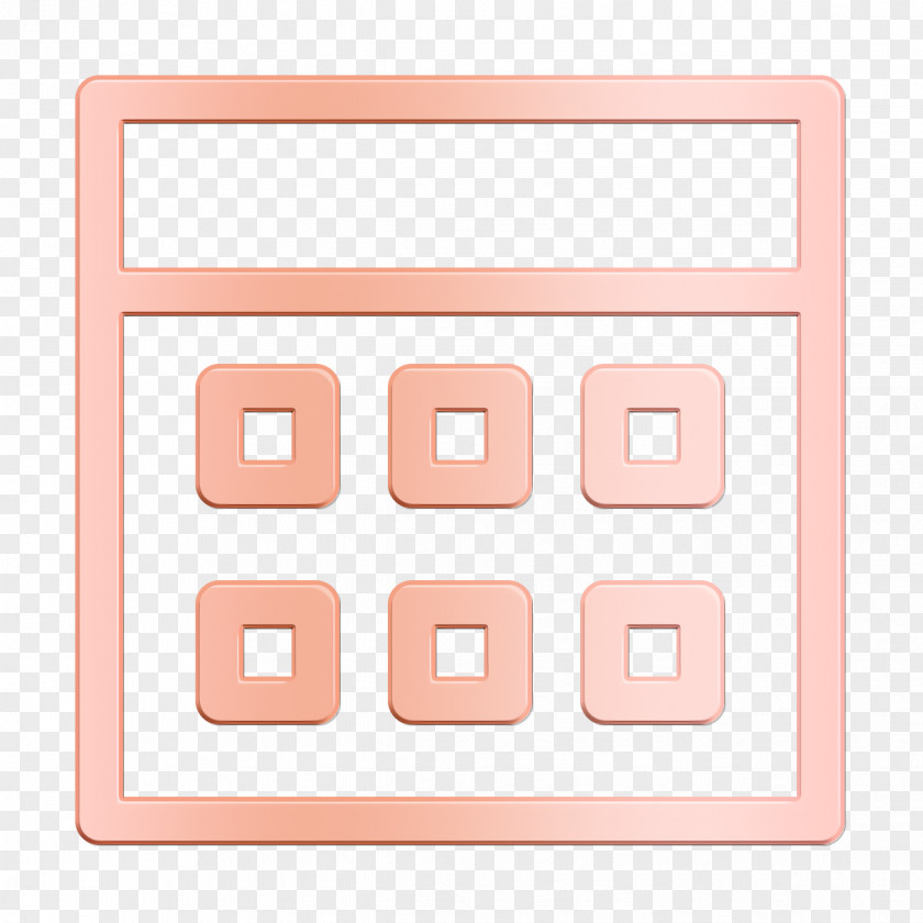 Rectangle Text App Icon Calendar Essential PNG