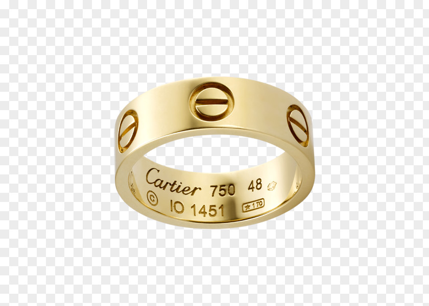 Ring Cartier Colored Gold Wedding Love Bracelet PNG