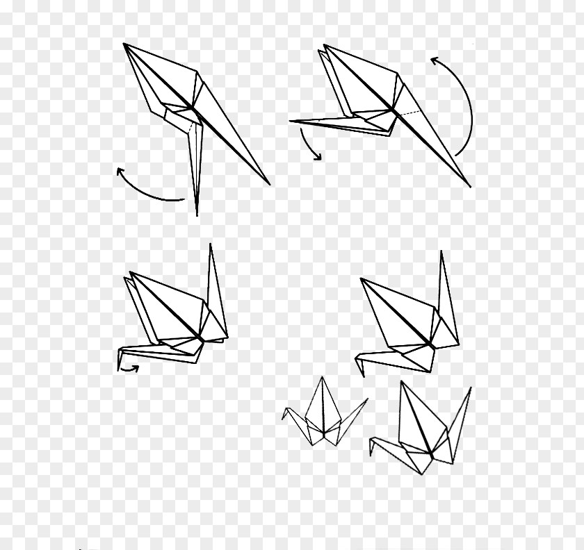 Origami Drawing Triangle Art PNG