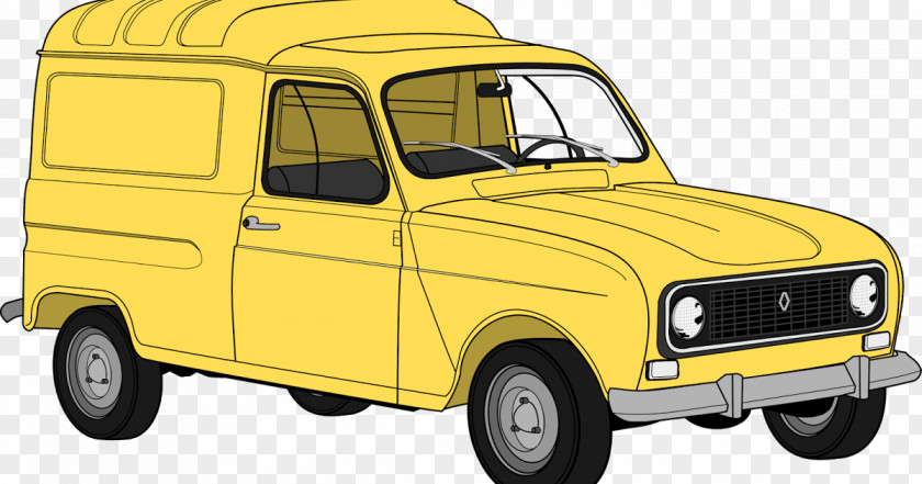 Renault 4 Compact Van Car PNG