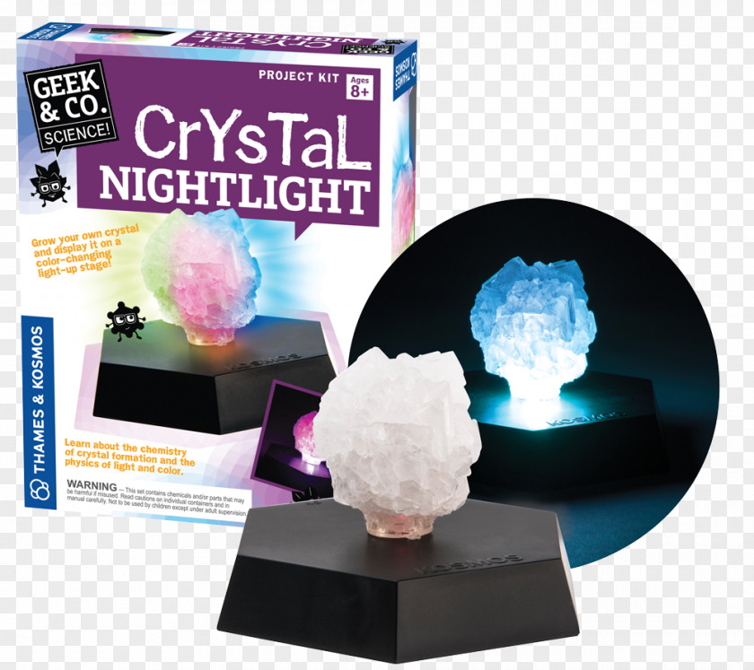 Science Crystal Growth Nightlight Cocrystal PNG