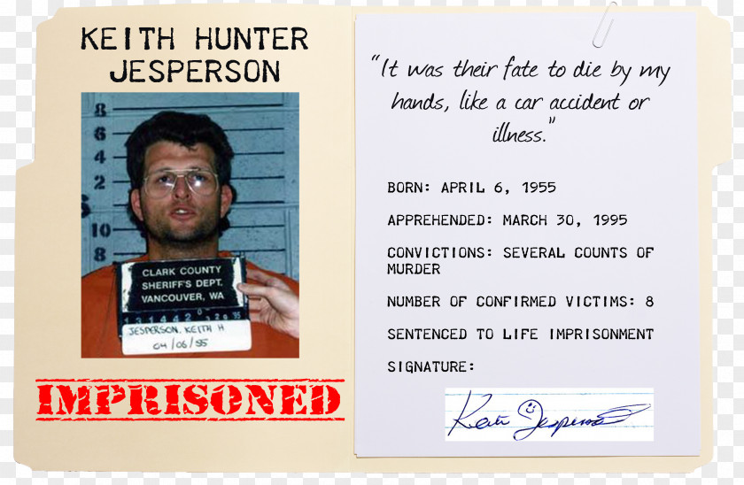 Smiley The Happy Face Murderer: Life Of Serial Killer Keith Hunter Jesperson Mug Shot PNG