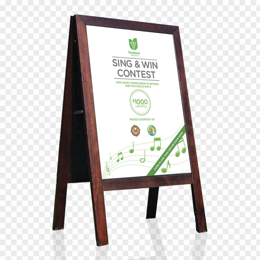 Wood Signs Easel PNG