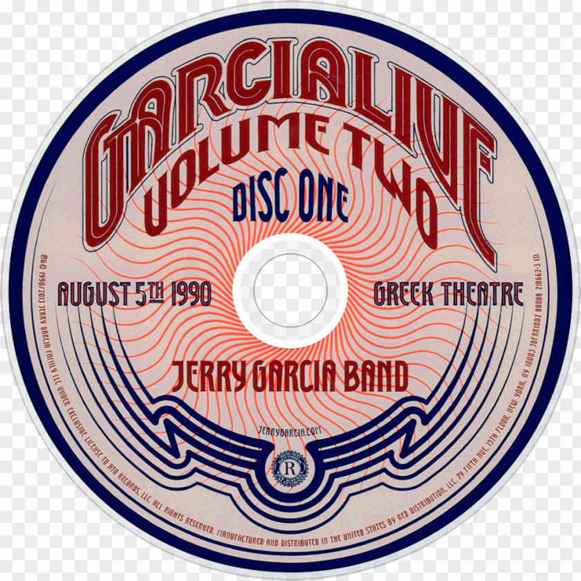 Live Band Jerry Garcia Compact Disc Volume One Two Four PNG