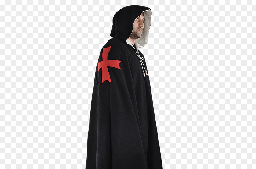 Red Cloak Cape Robe Clothing Hood PNG