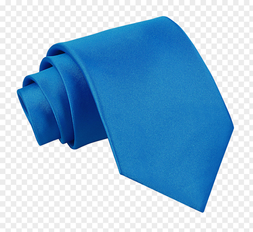 Satin Necktie Electric Blue Bow Tie PNG