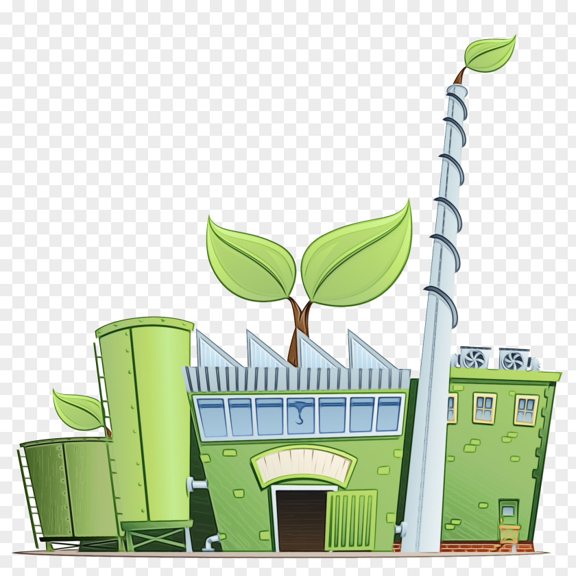 Cartoon Green Design Energy Meter PNG