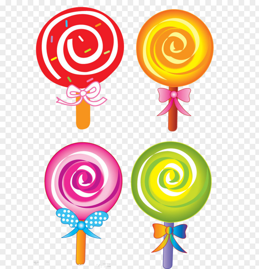 Cute Lollipop Cotton Candy PNG