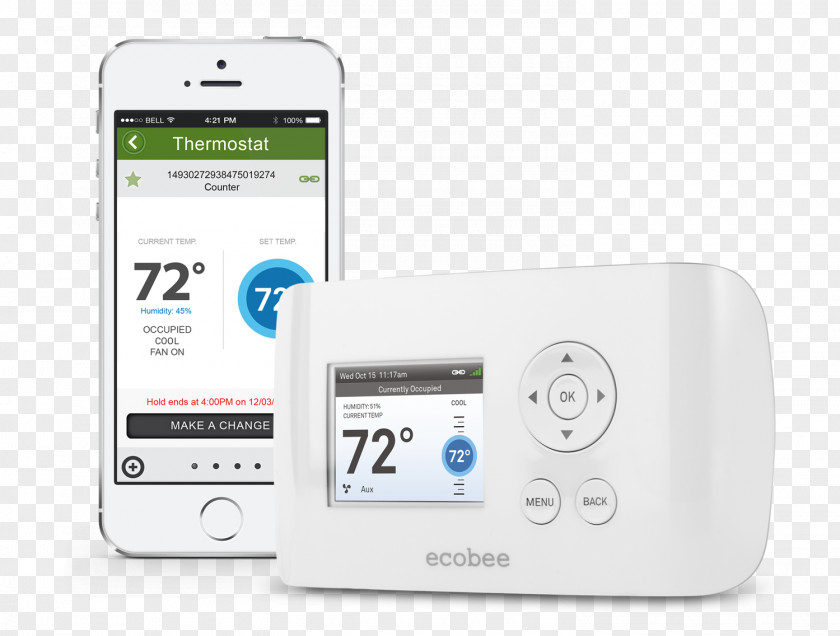 Smart Thermostat Ecobee Ecobee3 Si Wi-Fi PNG