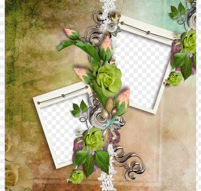 Tree Man Decorative Material Picture Frames Flower Floral Design Clip Art PNG