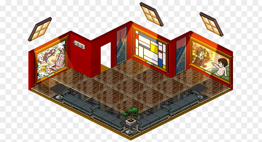 Habbo Game Virtual World Hotel Room PNG