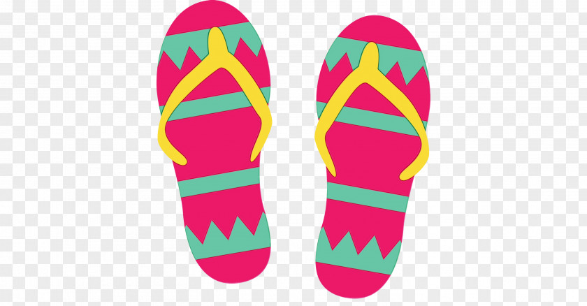 Shoe Flip-flops Pink M Font PNG