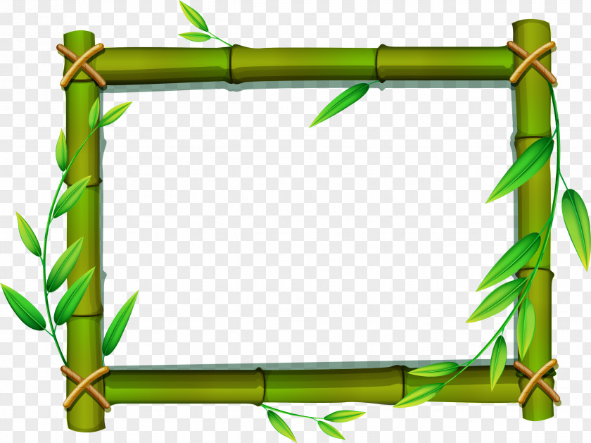 A Picture Frames Bamboo Clip Art PNG