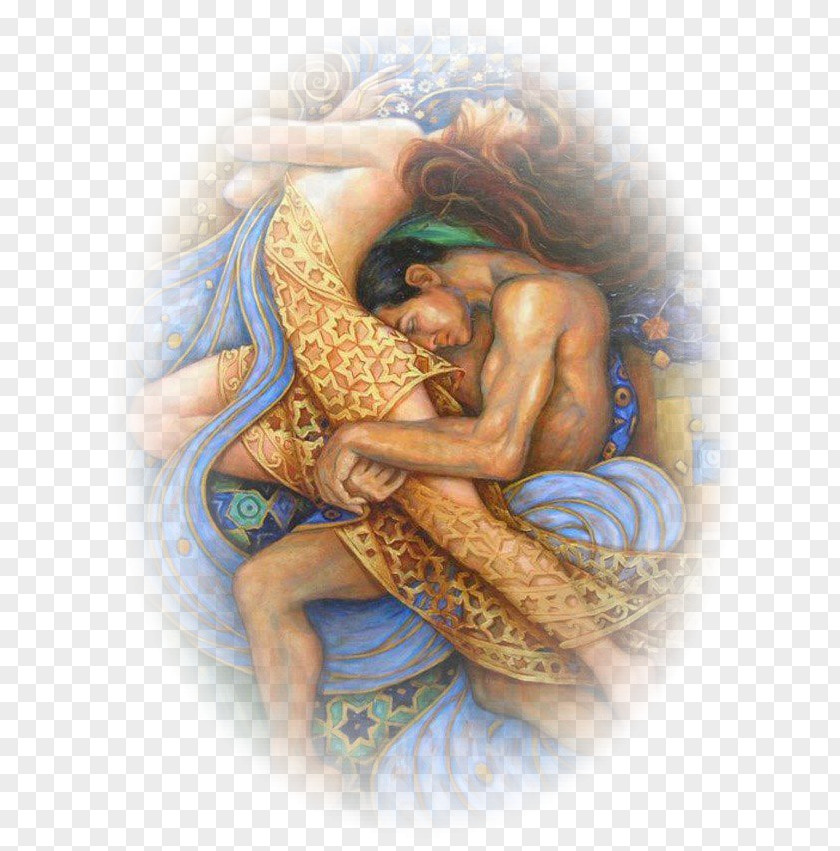 Adam And Eve In The Garden Of Eden Mermaid Blue Jigsaw Puzzles Love Puzzle Legendary Creature Castorland PNG
