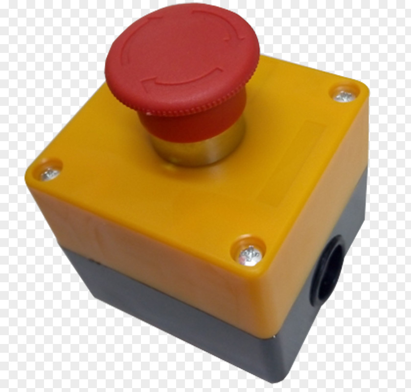 Caja Push-button Yellow Fungus Box Color PNG