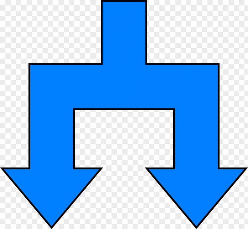 Separated Arrow Diagram Clip Art PNG