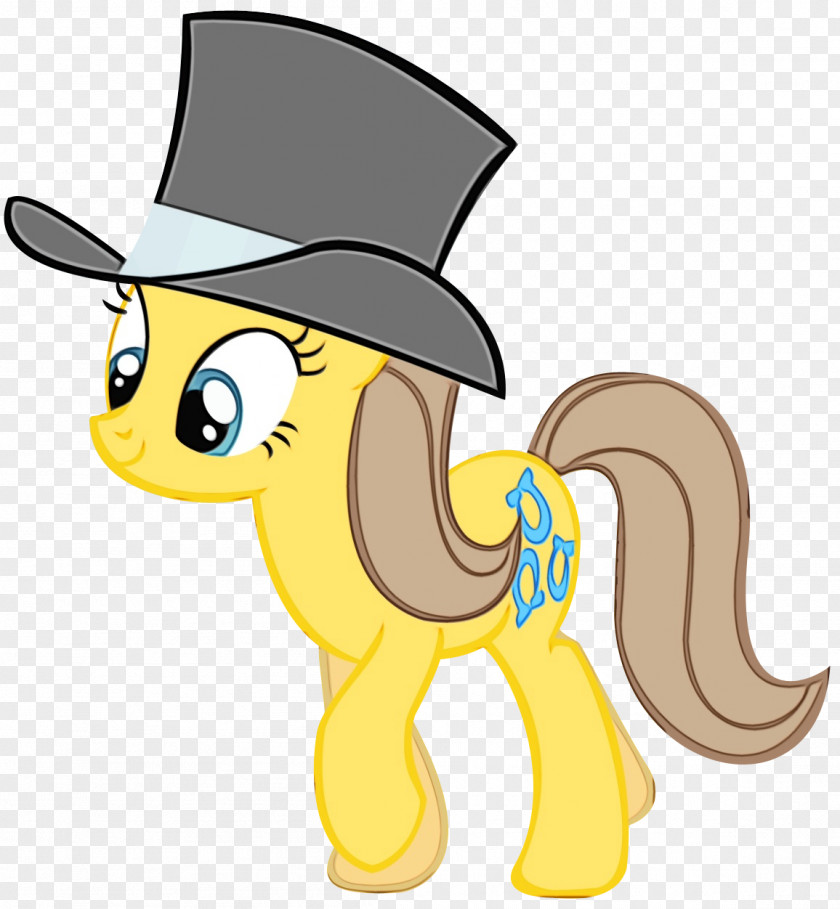 Cowboy Hat Animal Figure Horse Headgear Yellow Yonni Meyer PNG