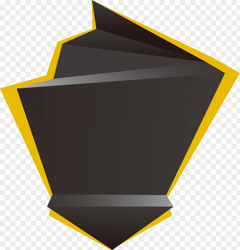 Creative Custom Yellow And Black Geometric Shapes Shape Geometry PNG