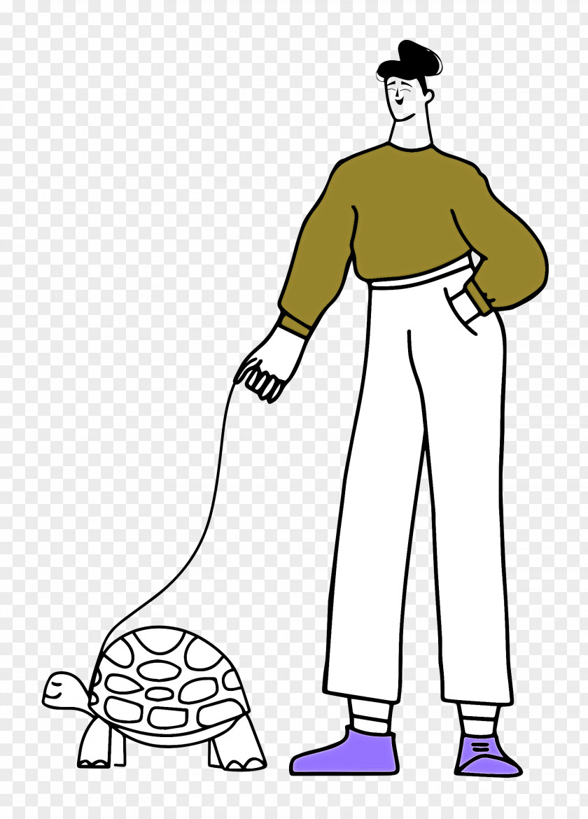 Walking The Turtle PNG