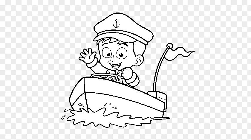 Boat Coloring Pages Book Drawing Ship PNG