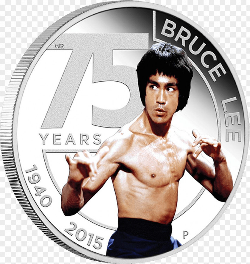 Bruce Lee Kick Martial Arts Enter The Dragon Actor Coin PNG