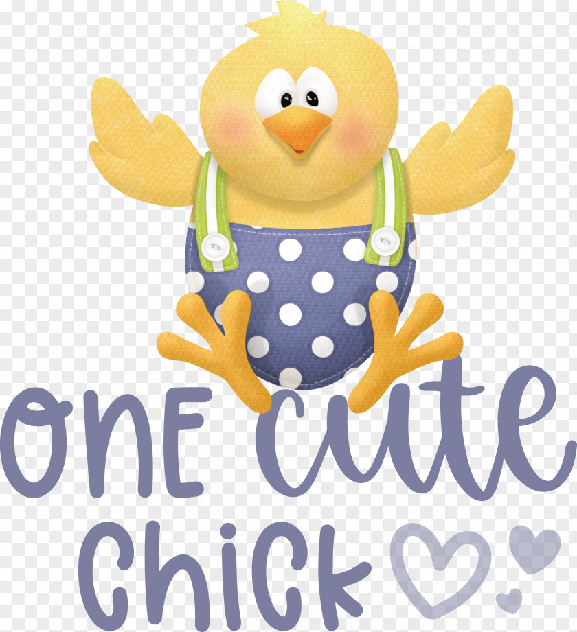 One Cute Chick Easter Day Happy PNG