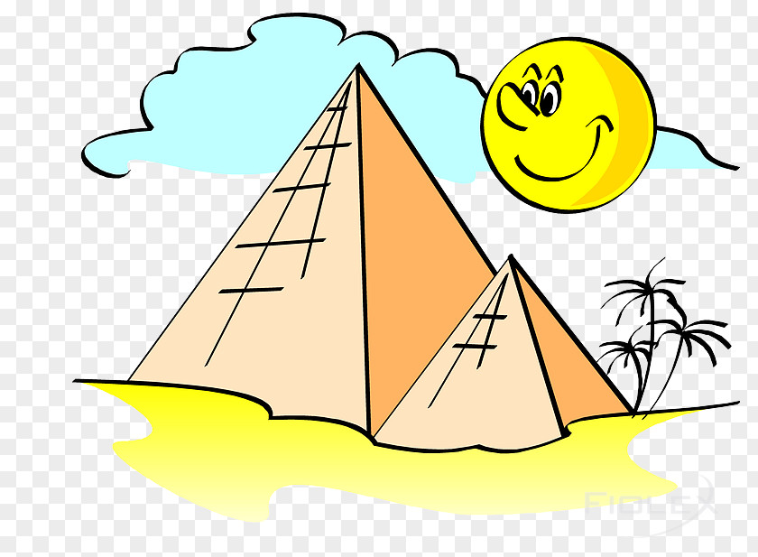 Pyramid Map Clip Art Illustration Beak Character Happiness PNG