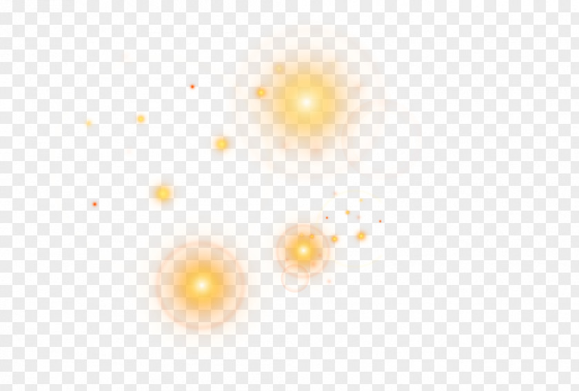 Yellow Light Effect Element Angle Pattern PNG